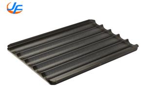 Quality RK Bakeware China Foodservice 49035 5 Loaf Glazed Uni-Lock Aluminum Baguette Bread Pan wholesale