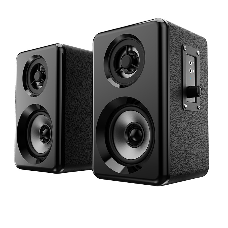 High End 4Ohms Bluetooth Bookshelf Speakers 2.0 Speaker For Pc 60Hz-20KHz