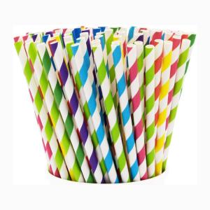 Quality Cocktail Christmas Paper Straws Disposable Recyclable For Decoration wholesale