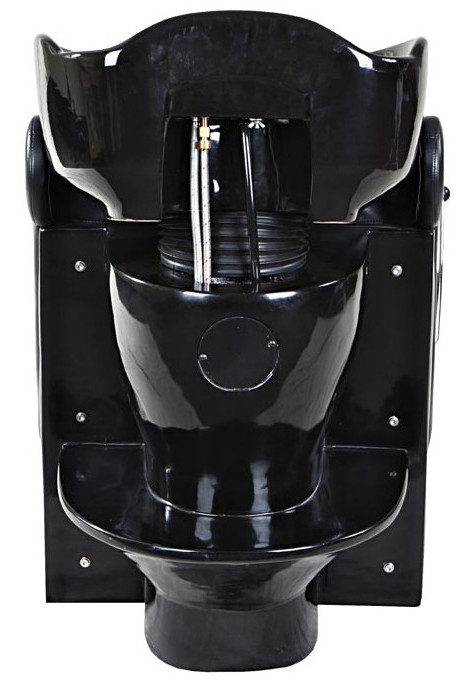 Commercial Salon Backwash Unit Pu Leather , Hydraulic Shampoo Sink And Chair