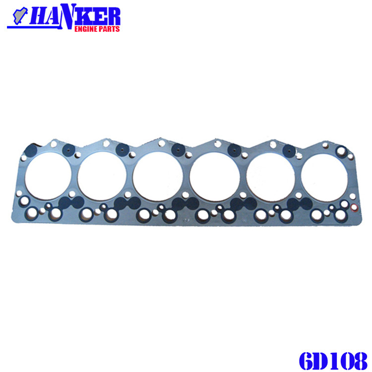 6D108 S6D108 Komatsu Cylinder Head Gasket Set 6221-17-1811 6221-K1-3000