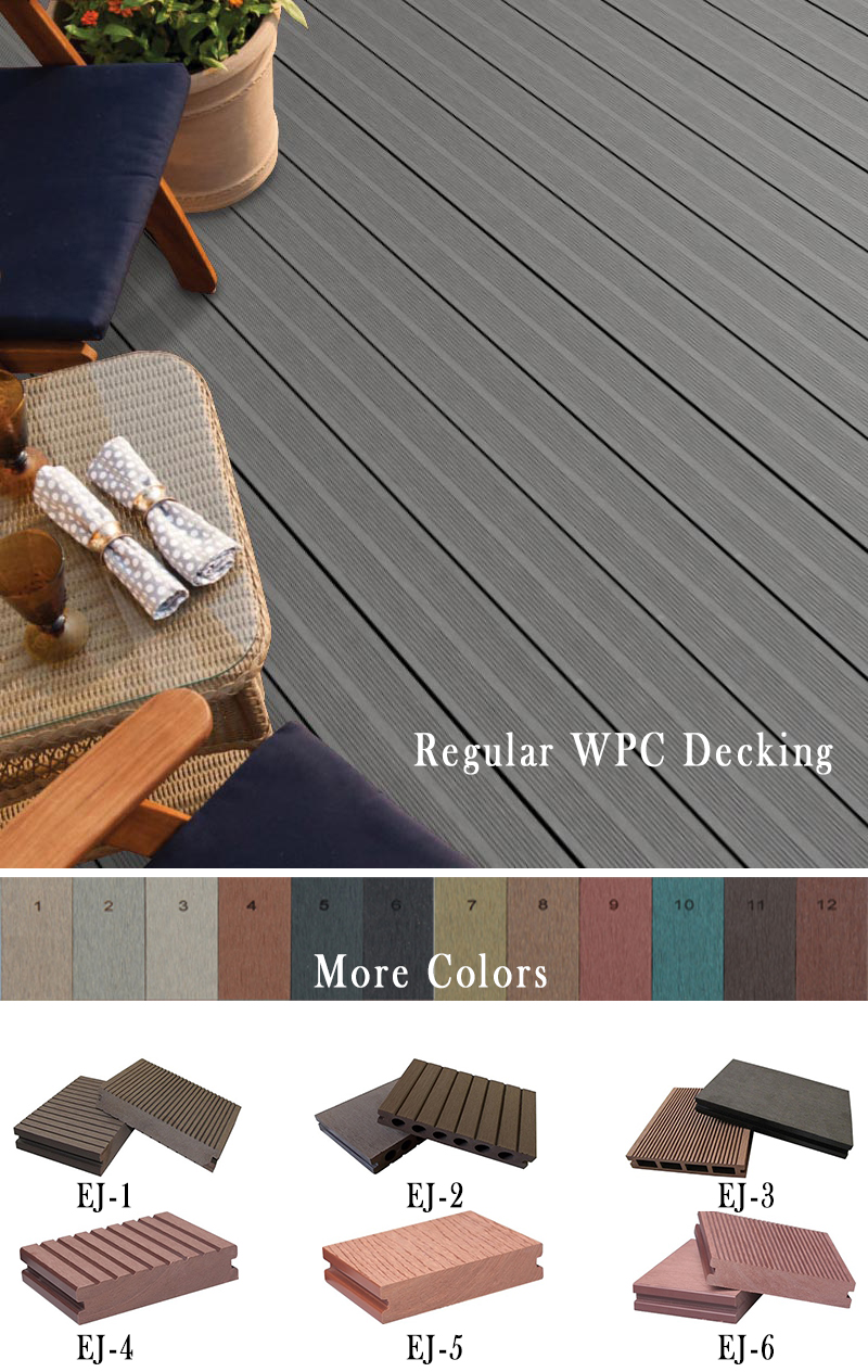 Best Solid Core Piso WPC PVC Patios Timber Smooth 3D Embossing Outdoor Composite Deck