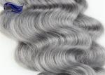 Gray Ombre Colored Human Hair Extensions Brazilian Body Wave Hair