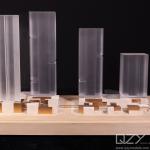 Acrylic Plexiglass Architectural Model Making Supplies Aedas 1/400 Commercial