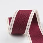 Stitched Edge Polyester Ribbon 6mm-40mm Poly Ribbon Rolls Green Red