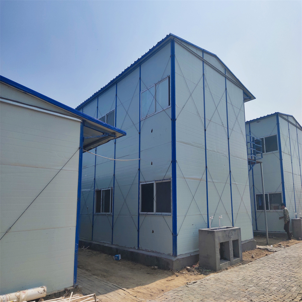 Modern K Type Light Steel Structure Prefab House With PVC Sliding Window