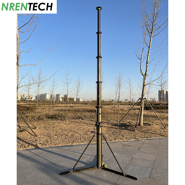 6m aluminum manual operation telescopic mast NR-M1700-6000 telescoping mast, antenna mast, CCTV mast