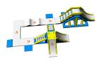 Customized Auti UV Amazing Inflatable Aqua Park With 30 People Capacity
