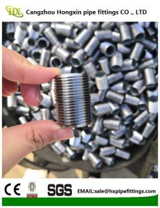 Quality Npt long thread black &amp; galvanized carbon steel pipe nipples wholesale