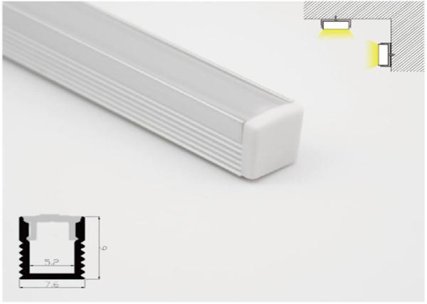 Anti Corrosion LED Extrusion Profiles Aluminium With High Light Transmittance 7
