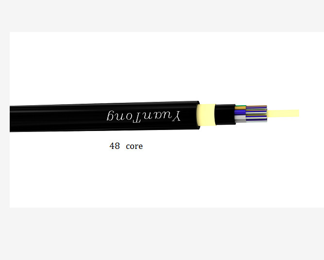 ADSS Single Mode Fiber Optic Cable , 150 Meter Aerial 48 Core Fiber Optic Cable