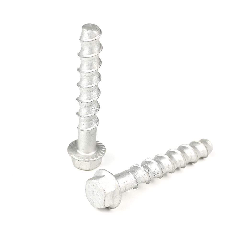 Heavy Duty Concrete Screw Bolt with ZINC Finish and 90mm Length in Metric Measurement