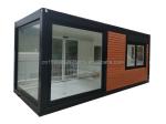 20ft Modern Design Prefabricated Wooden House Steel Material Tiny Container