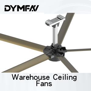 Quality 10ft Aluminum Industrial HVLS Fans Solar Energy Workshop Big Commercial Ceiling Fans wholesale