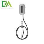 7KW 11KW 22KW Silver Wall-Mounted Electric Vehicle Single Gun AC Charging Pile /