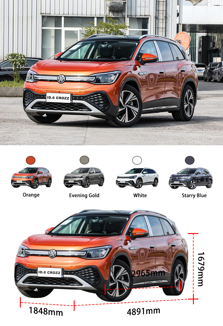 New Energy Vehicle Pure VW ID6 Crozz Pro Electric Car For Volkswagen