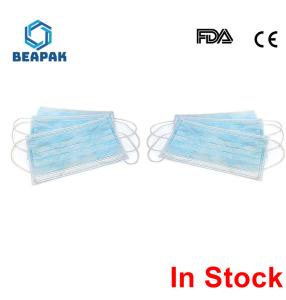 Quality Disposable Surgical Mask 3 Ply Face Mask Soft Lining and Earloops wholesale