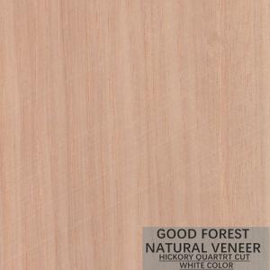 Quality Natural Hickory Wood Veneer Double Color Popular Cabinet Wood Veneer FSC wholesale