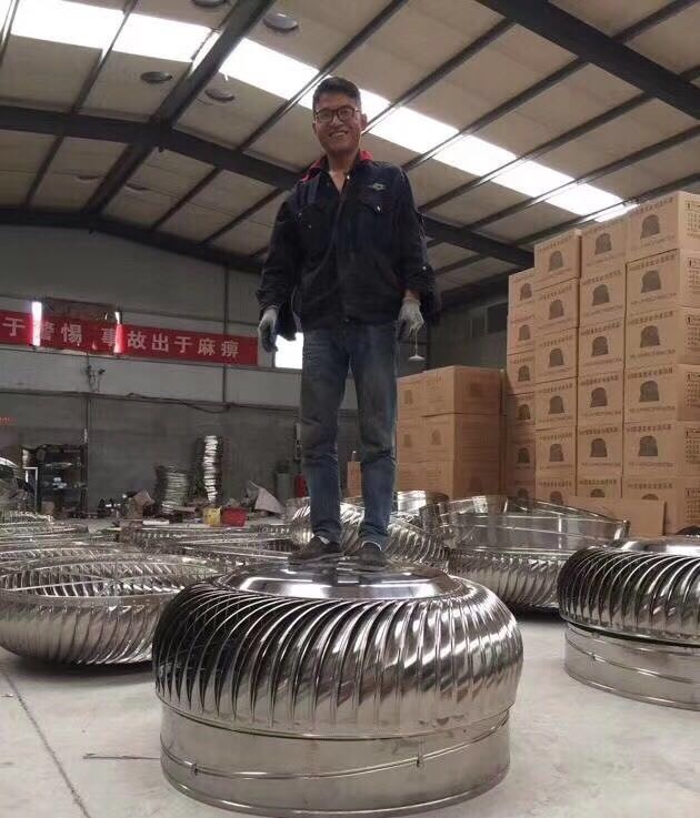 Energy Saving Wall Mounted Axial Flow Fan Driven By Air No Voltage for Industrial