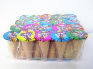 Quality Chocolate Jam With Biscuit Crispy Ice Cream Cone wholesale