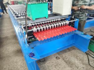 China Colour Steel Material 1.0mm Corrugated Sheet Roll Forming Machine on sale