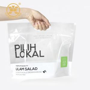 Quality OEM Logo Zip Lock Dry Fruit Packaging Bags Lettuce Vegetable Packaging Plastic Stand Up wholesale