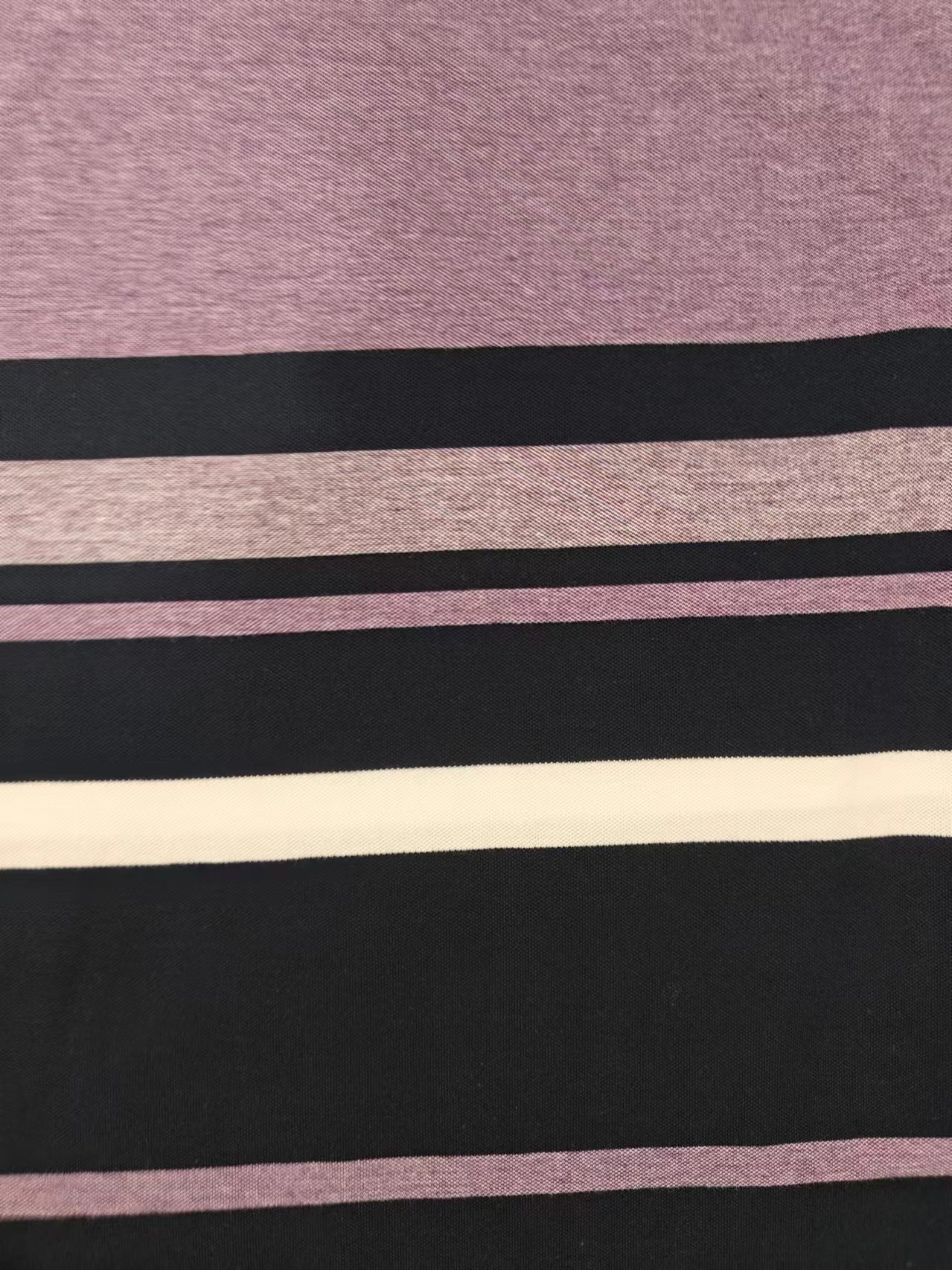 Comfortable And Breathable Natural Texture Flexible Striped Material Fabric For Polo Shirt