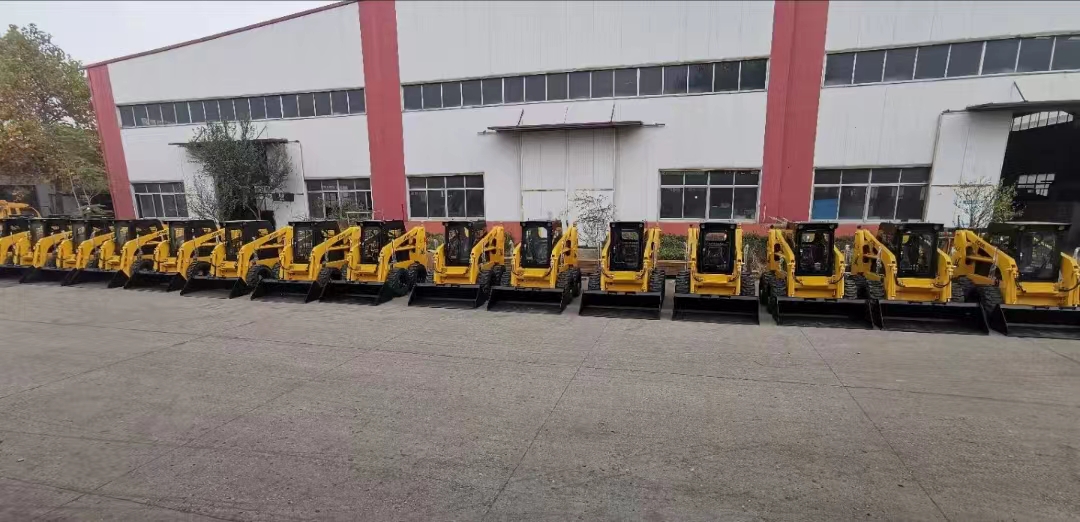 SNSC EPA EV Engine 350kg 500kg Mini Diesel Skid Steer Loader Max Dumping Height 2050mm