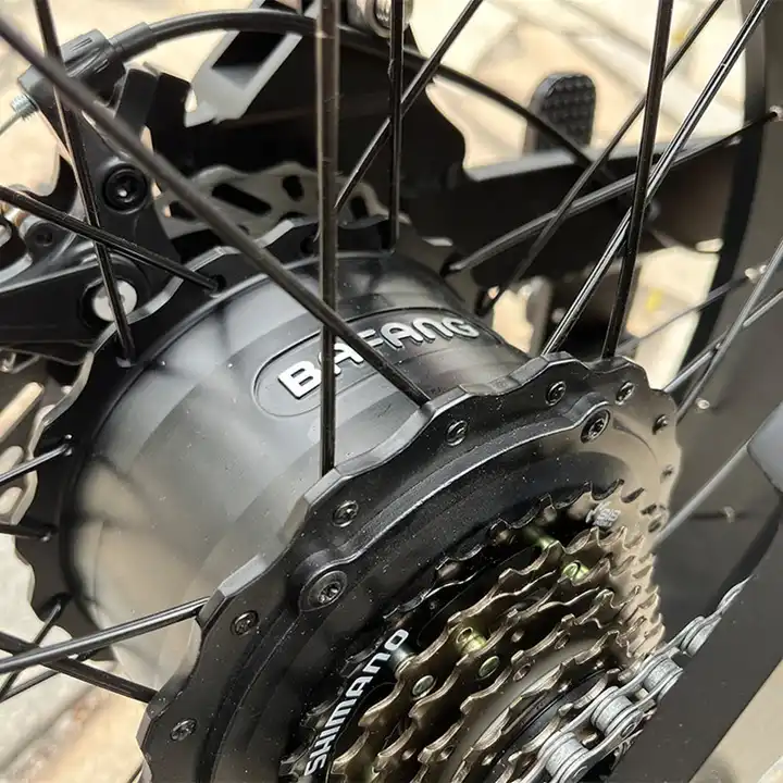 Rear Hub Motor 48V Electric Fat Tire Bike 20x4 Full Suspension Ebike For Adults