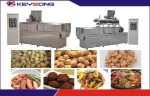 Quality Vegetarian Meat Soya Protein Chuncks Making Machine Fully Automatic Low Noise wholesale