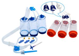 Quality 100ml AS Material Cup Sterility Test Kit Canister Double Zone 100% Closed wholesale