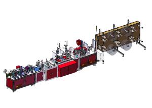 Quality Universal 5 Layer Face Mask Production Line , High Yielding Make Mask Machine wholesale
