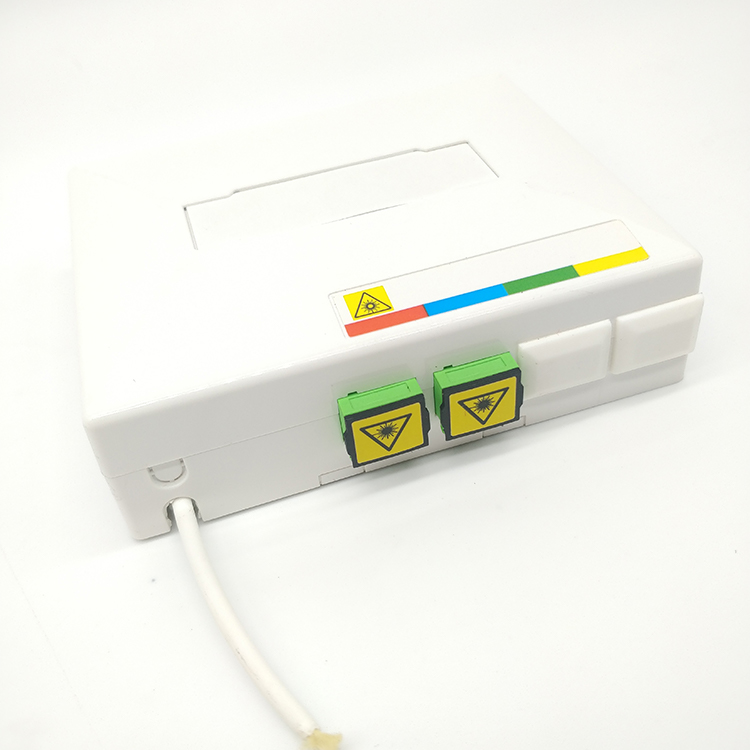 2 Ports Fiber Optic Terminal Box 10 FTTH Access Indoor Fiber Termination Box