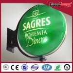 Wall Hanging Light box, Rotating Round Light Box , Vaccum Forming Acrylic light