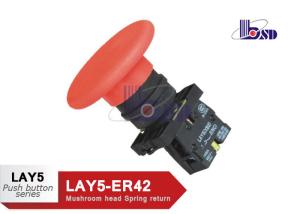 Quality Waterproof Emergency Stop Push Button Switch / Emergency Off Switch wholesale