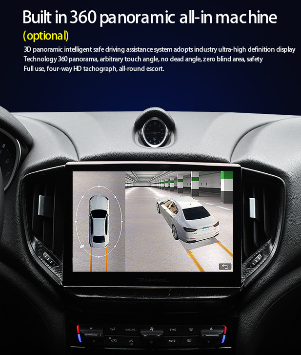 levante Maserati Android Auto CarPlay 64 128GB 10.1 Inch Capacitive Touch Screen