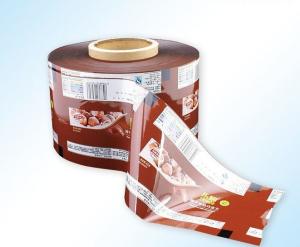 Quality 2 Layers VMPET Plastic Film Roll For Food Packaging Polyethylene Wrapping For Cake wholesale