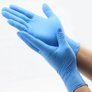 Quality Powder Free Disposable Safety Gloves , Durable Nitrile Disposable Gloves wholesale