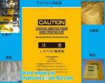 industry waste clear asbestos bags, Sell clear plastic asbestos rubbish bags