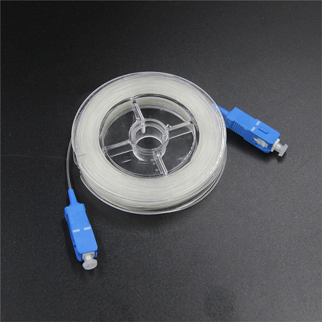 CFOFC™️ Micro FTTH Invisible Transparent Clear TAC Fiber Cable 1.2mm