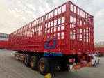 Bulk Cargo Transport 3 Axles Detachable Fence Truck Trailers