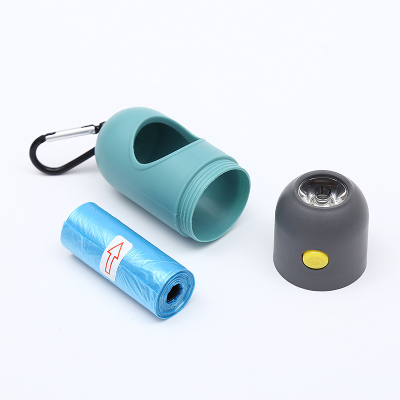 Plastic Biodegradable Dog Poop Bags LED Flashlight Dog Waste Bags