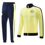 Yellow Quick Dry Football Jersey Tracksuit Polyester Soccer Training Suit