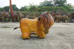 Realistic Animal Battery Car Weather Resistant Life Size Lion Ride