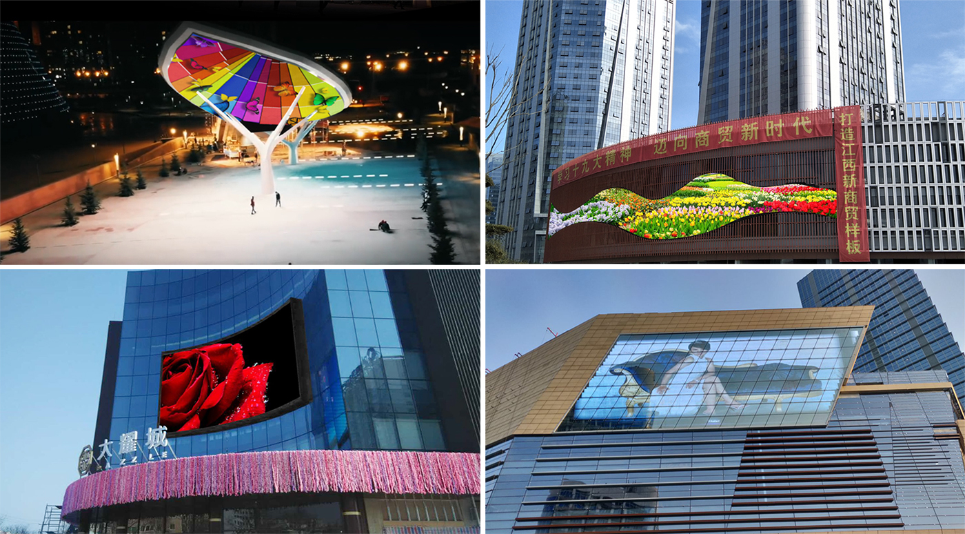 Longvision Led Curtain Screen Mesh Display P7.8 P10 P15