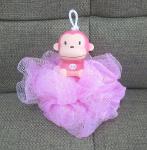 Cartoon Bear Bath / Shower Body Puff Sponge Mesh Ball shenzhen ICTI factory