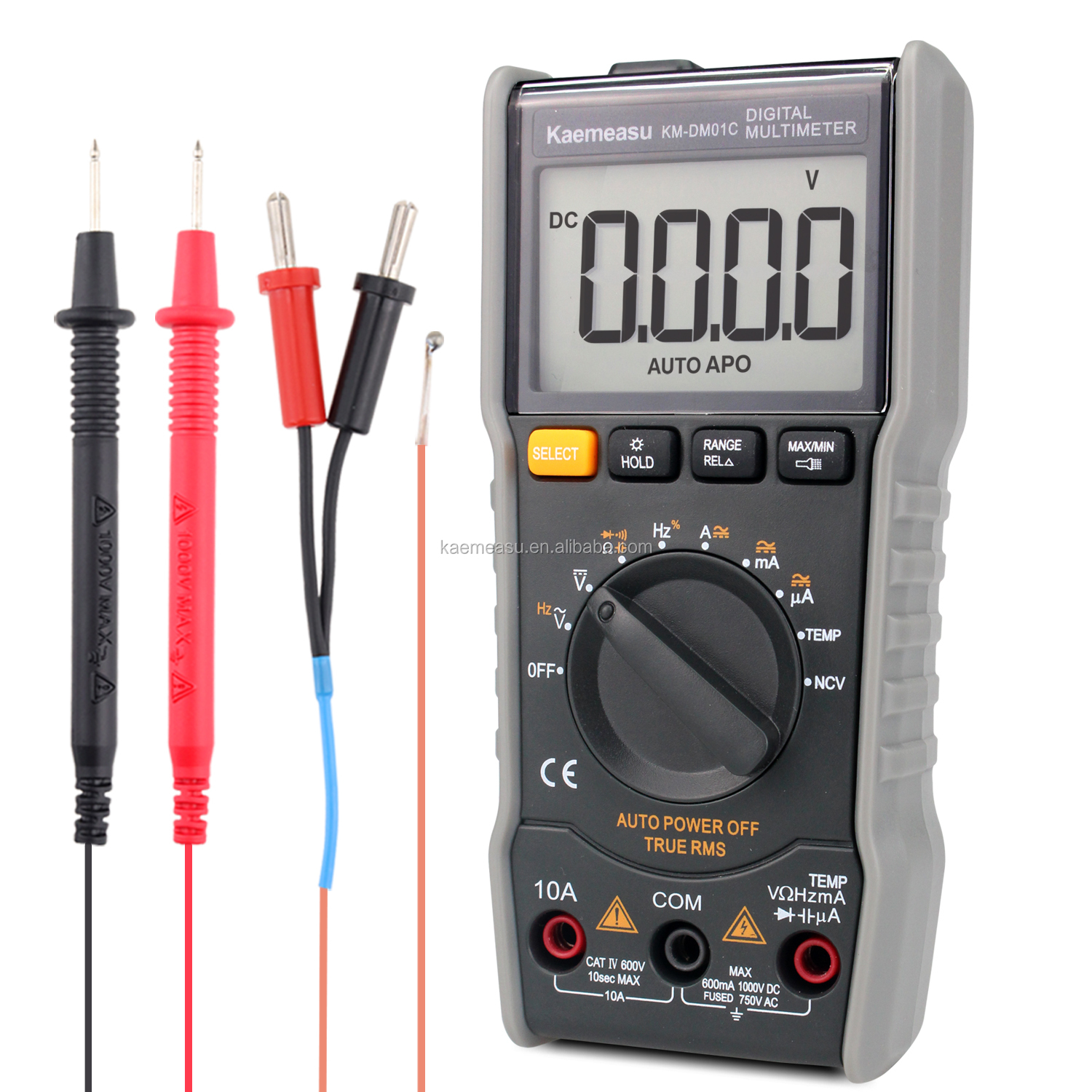 Auto-ranging Digital Voltmeter Mini Portable 3 5/6-digit DC/AC True-rms NCV Smart Multimeters
