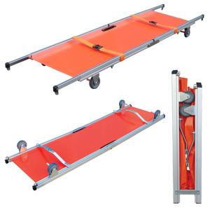 Quality 4 Wheels Foldable Stretcher Aluminum Alloy Flat Simple Stair Wheeled 350lb wholesale