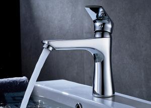 Quality ROVATE Saving Water Bathroom Basin Faucets Chrome Finished OEM / ODM Acceptable wholesale