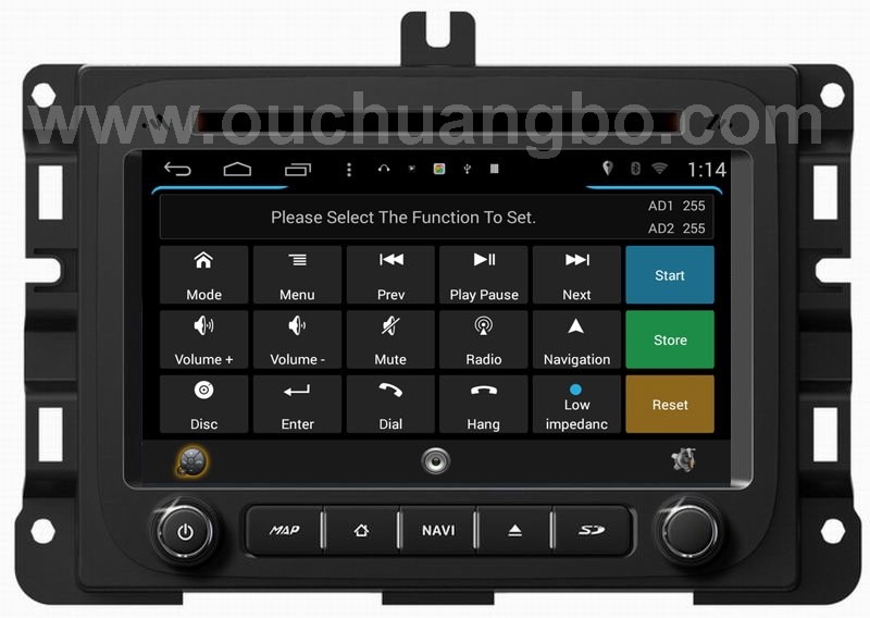 Ouchuangbo S160 audio dvd stereo radio for Dodge Ram 1500 2013 2014 2015 with 3G WIFI mirror link